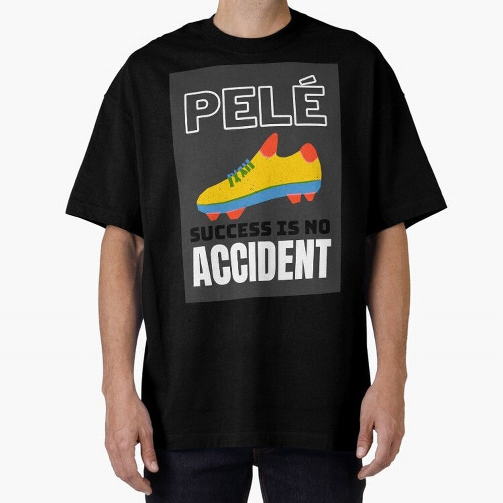 Pele Quote Success Is No Accident Graphic Classic T-Shirt Carry National Pride through FIFA World Cup 2026 USA Canada Mexico for Fans of Messi, CR7 and Mbappe and France and Portugal, Bringing Champion Mindset, Group Stage Buzz, Knockout Tension
