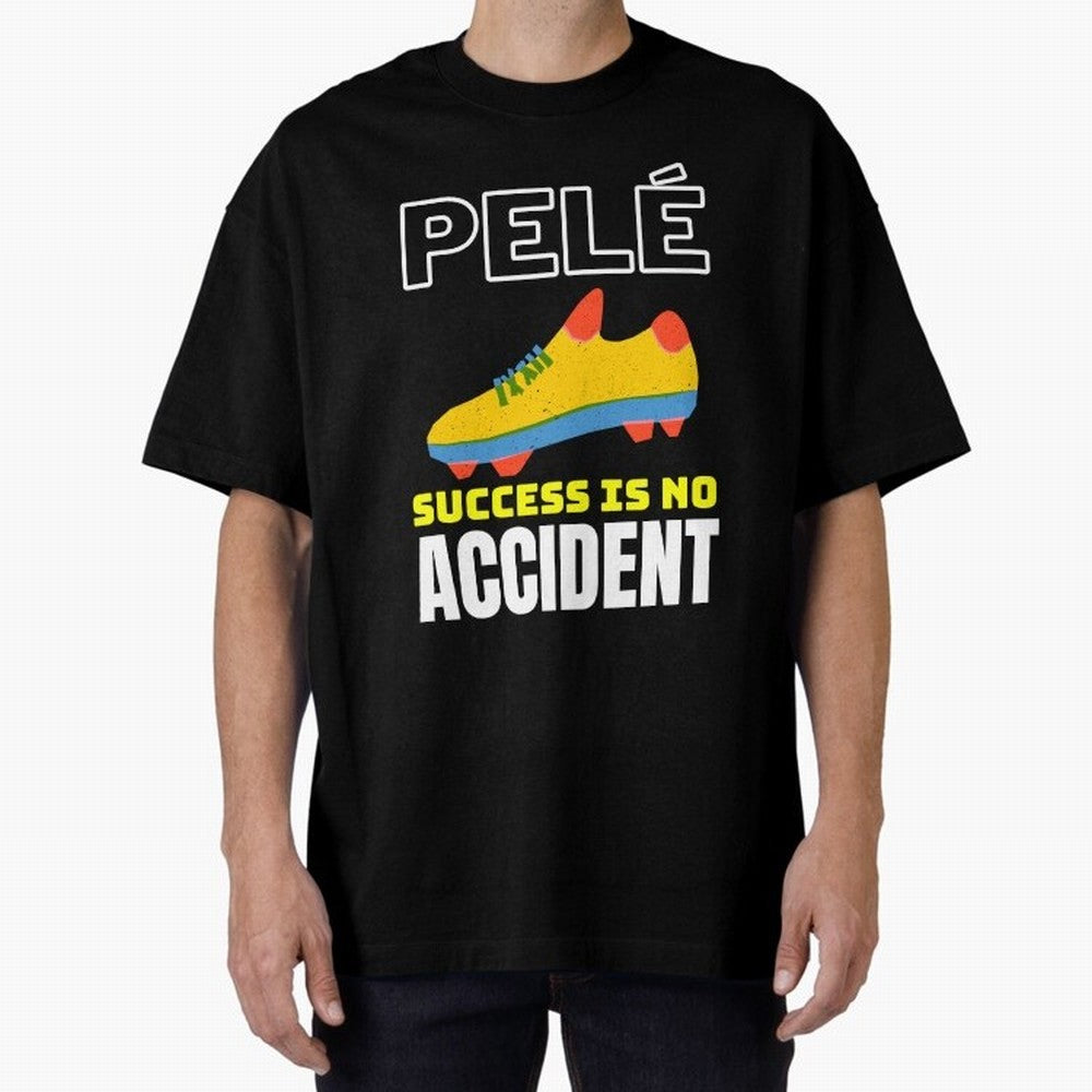 Pele Quote Success Is No Accident Graphic Classic T-Shirt Celebrate National Team Dreams in the FIFA World Cup 2026 USA Canada Mexico Journey through Mbappe Highlights, Portugal Pride, Supporter Pride, Iconic Celebrations, Legendary Names and