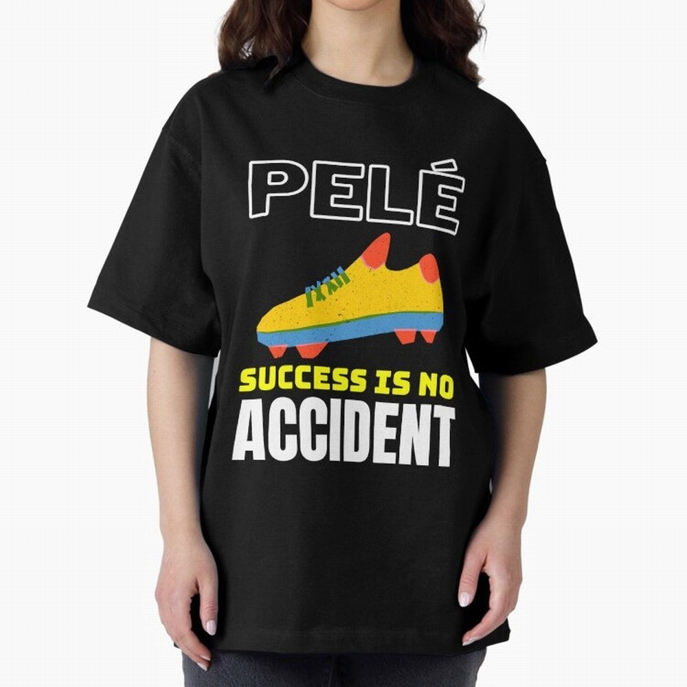 Pele Quote Success Is No Accident Graphic Classic T-Shirt Celebrate National Team Dreams in the FIFA World Cup 2026 USA Canada Mexico Journey through Mbappe Highlights, Portugal Pride, Supporter Pride, Iconic Celebrations, Legendary Names and