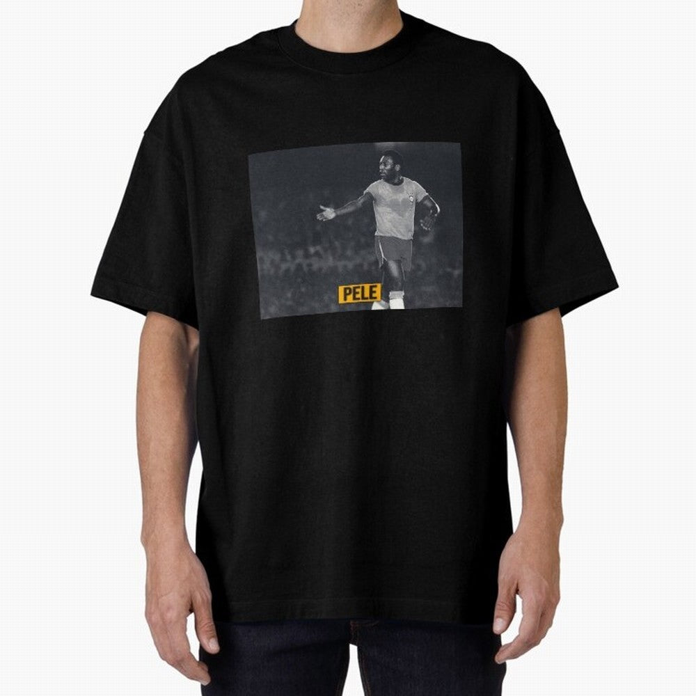 Pele Brazil Player Classic T-Shirt Show Match Day Excitement for FIFA World Cup 2026 Group Stage Spirit, Inspired by Brazil, Portugal and Argentina, Cristiano Ronaldo, Haaland and CR7, Championship Spirit, Famous Goals, Roaring Crowds and