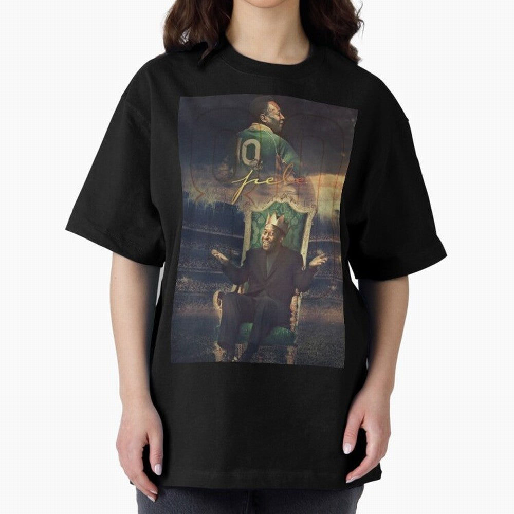 Pel¨¦ Pel¨¦ Pel¨¦ Pele Pele Pele Brazil Brazil Oversized T-Shirt Honor the Beautiful Game during FIFA World Cup 2026 Group Stage Spirit, with Argentina and Brazil, Cristiano Ronaldo, Haaland and CR7, Match Day Excitement, Supporter Culture, Golden