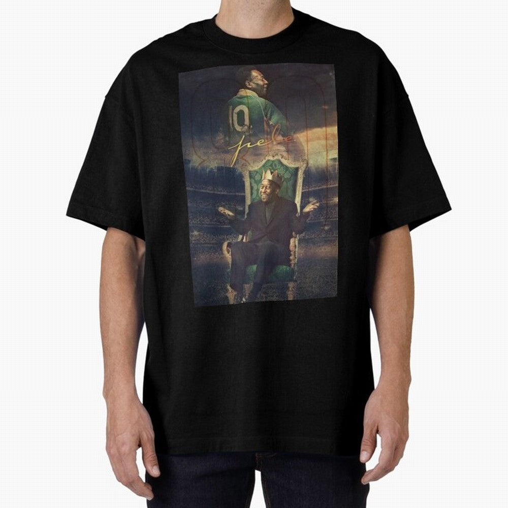 Pel¨¦ Pel¨¦ Pel¨¦ Pele Pele Pele Brazil Brazil Oversized T-Shirt Honor the Beautiful Game during FIFA World Cup 2026 Group Stage Spirit, with Argentina and Brazil, Cristiano Ronaldo, Haaland and CR7, Match Day Excitement, Supporter Culture, Golden