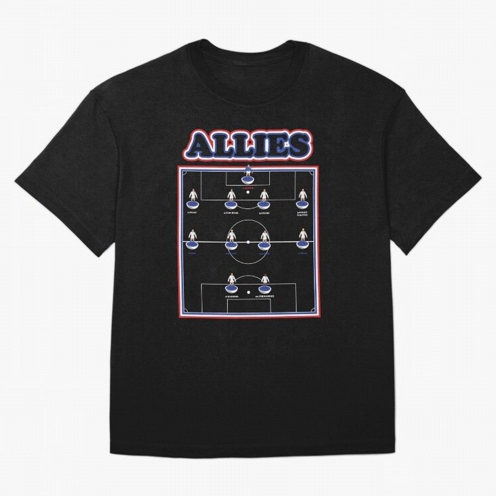 The Allies Team Line Up Oversized T-Shirt Bring World Football Passion into FIFA World Cup 2026 USA Canada Mexico Featuring Cristiano Ronaldo, England Energy, Goal Celebration Energy, Supporter Heritage, Football Icons and Worldwide Tournament Joy;