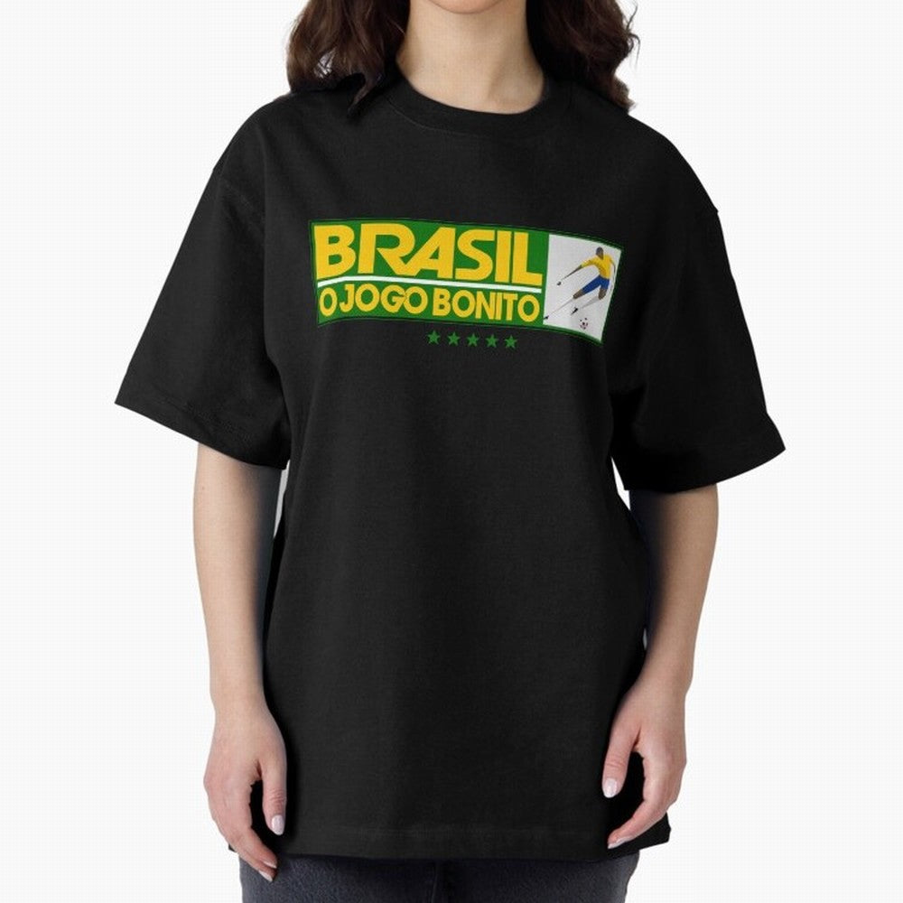 O jogo bonito Oversized T-Shirt Keep the Match Day Mood of FIFA World Cup 2026 Group Stage Spirit, Made for Argentina and Brazil, Messi, Football Festival Excitement, Trophy Ambitions, Country Rivalries and Star Player Buzz; Great for Watch