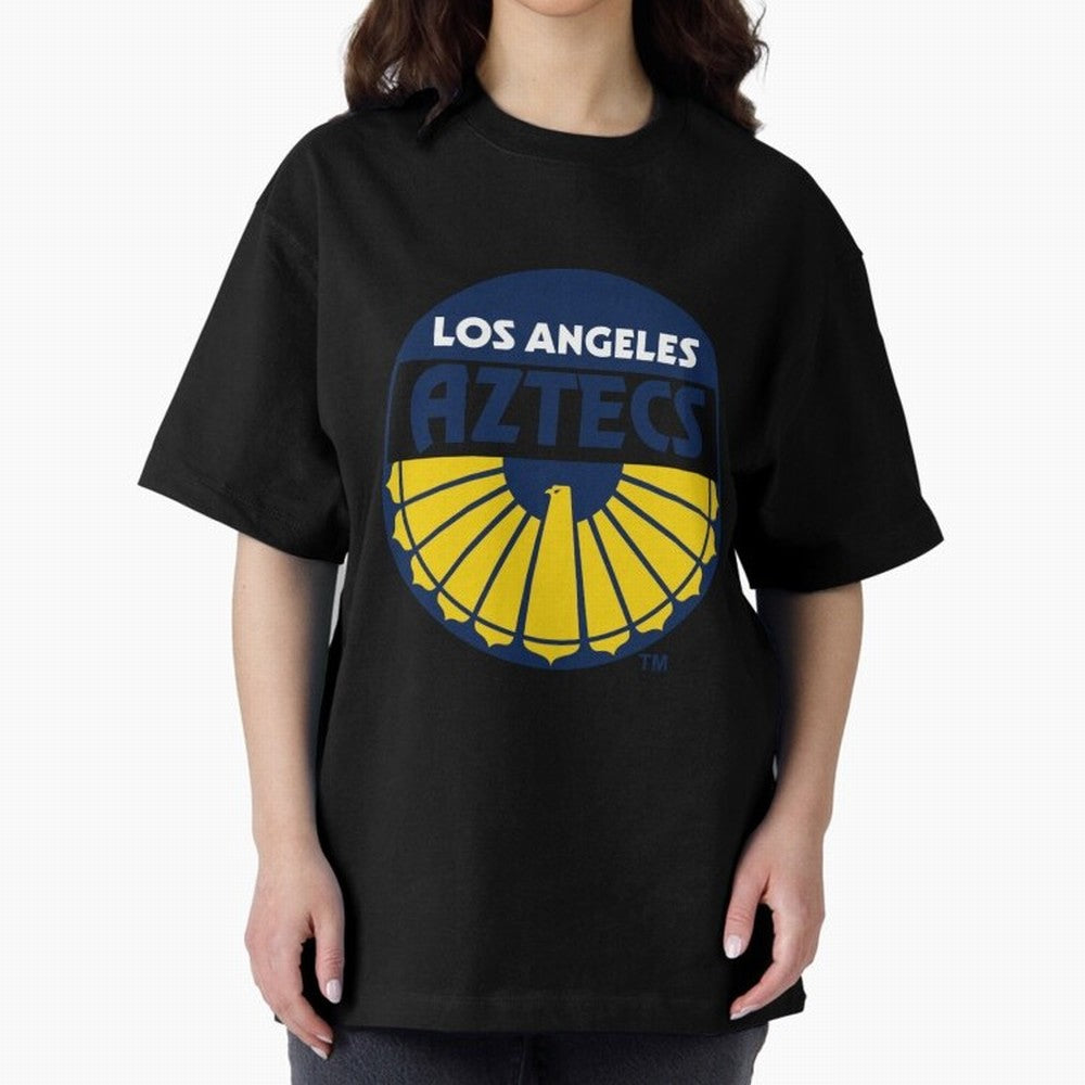LA AZTECS200 Oversized T-Shirt Carry National Pride through FIFA World Cup 2026 for Fans of Cristiano Ronaldo, Haaland and CR7 and Argentina and Brazil, Bringing Football History, Final Match Energy, Crowd Noise and Once in a Lifetime Moments;