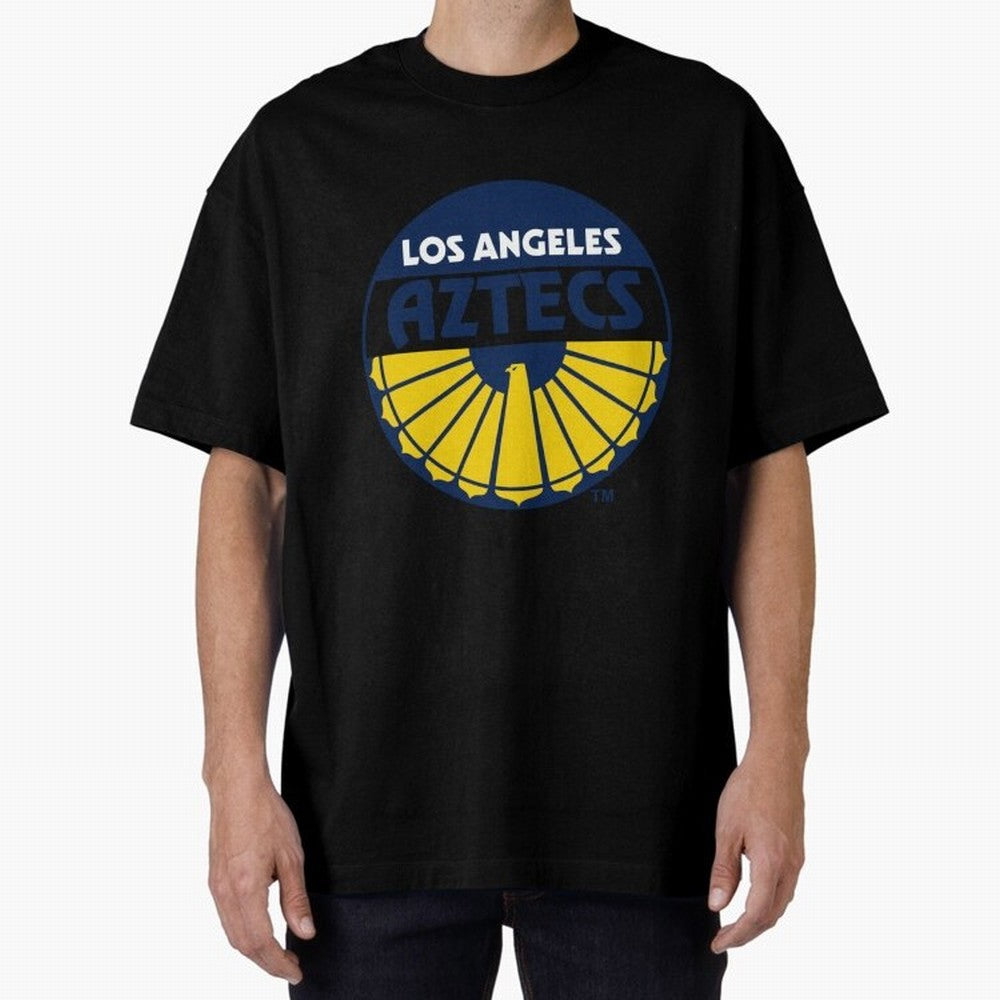 LA AZTECS200 Oversized T-Shirt Carry National Pride through FIFA World Cup 2026 for Fans of Cristiano Ronaldo, Haaland and CR7 and Argentina and Brazil, Bringing Football History, Final Match Energy, Crowd Noise and Once in a Lifetime Moments;