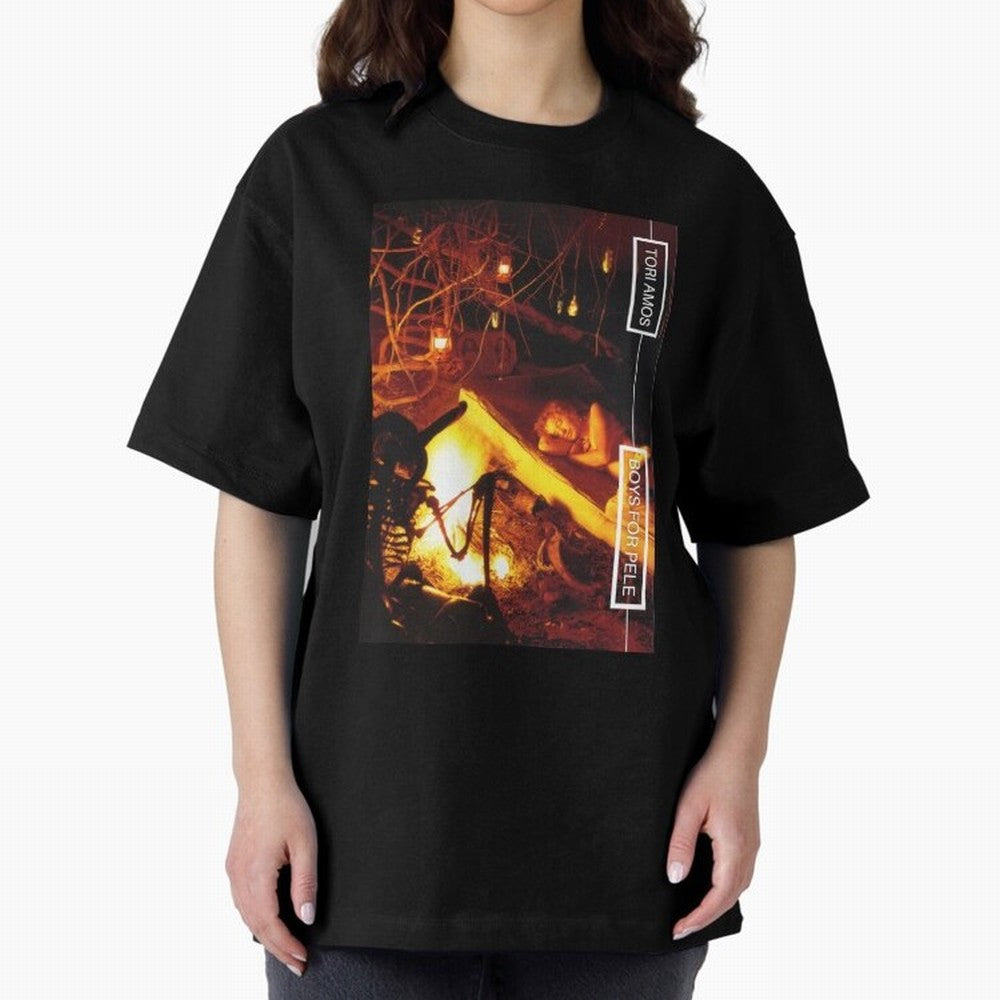 Tori Amos Boys For Pele Promo Alt Cover Album Art Fireside202 Oversized T-Shirt Live for the Drama of Match Day Hype around FIFA World Cup 2026 Group Stage, Mbappe, England, France and Netherlands, Classic Soccer Heritage, Championship Pressure,