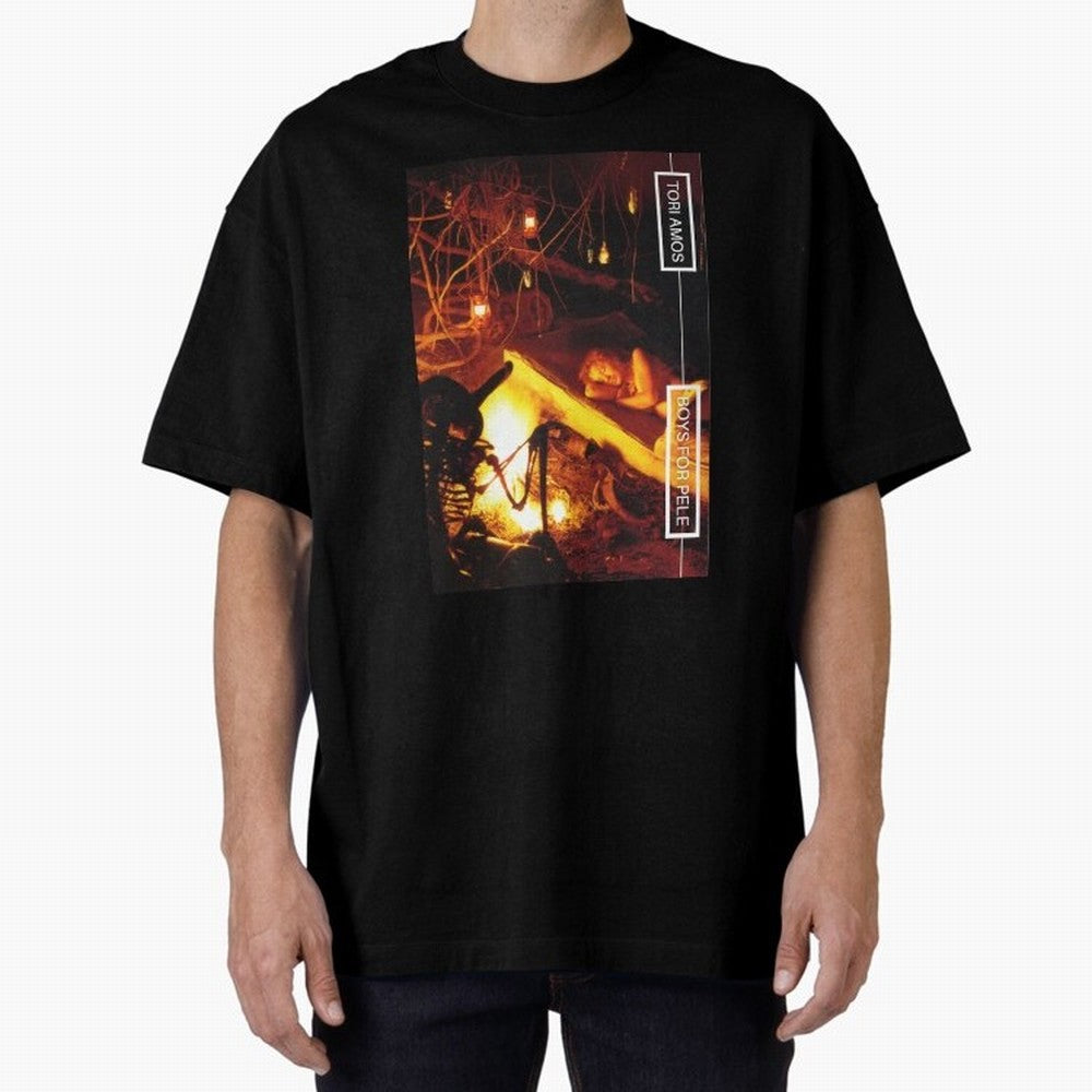 Tori Amos Boys For Pele Promo Alt Cover Album Art Fireside202 Oversized T-Shirt Live for the Drama of Match Day Hype around FIFA World Cup 2026 Group Stage, Mbappe, England, France and Netherlands, Classic Soccer Heritage, Championship Pressure,