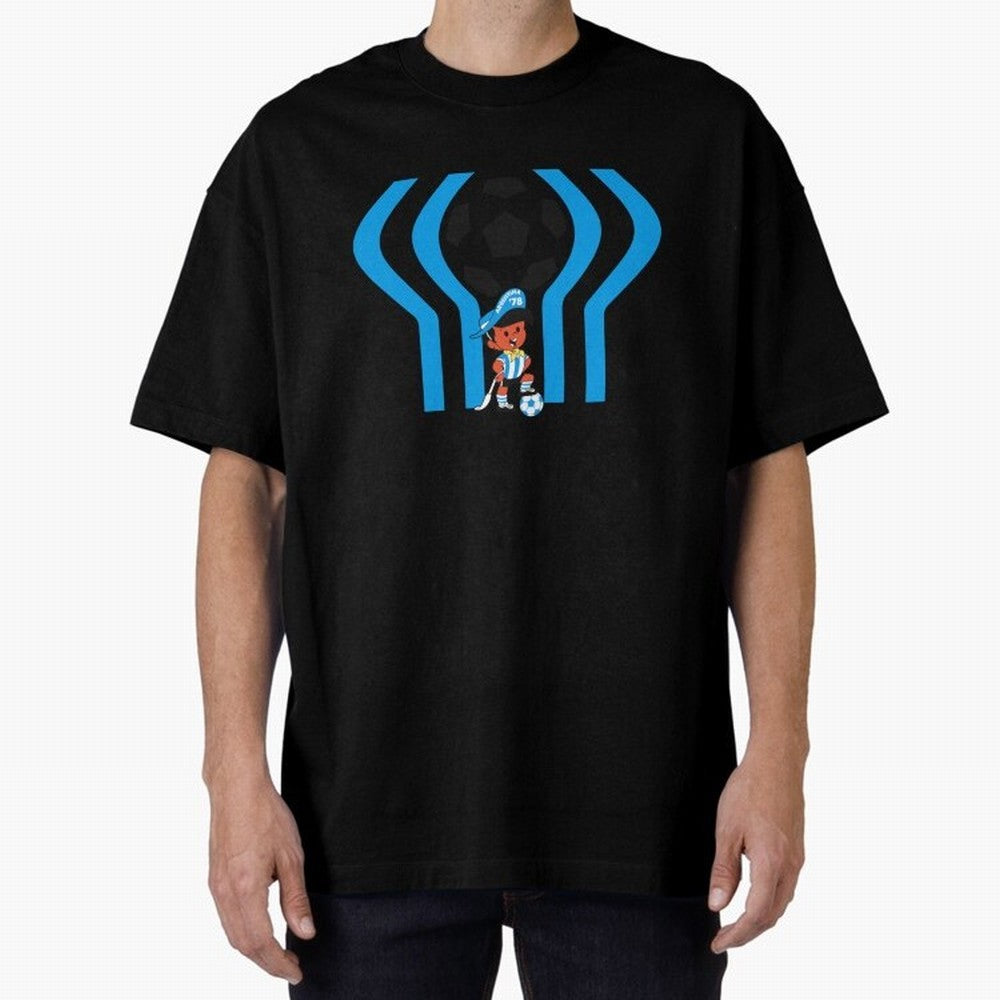 Argentina 78 Mascot Print1 Essential T-Shirt Celebrate Classic Football Spirit in Global Football Passion for FIFA World Cup 2026 Group Stage, Connected to Messi, Neymar and Mbappe, Argentina and Brazil, Global Supporter Spirit, Legendary Goals,