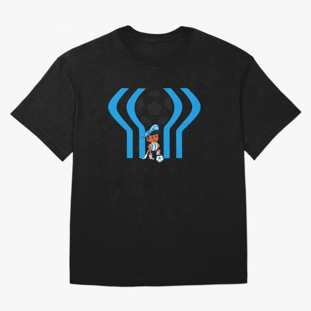 Argentina 78 Mascot Print1 Essential T-Shirt Celebrate Classic Football Spirit in Global Football Passion for FIFA World Cup 2026 Group Stage, Connected to Messi, Neymar and Mbappe, Argentina and Brazil, Global Supporter Spirit, Legendary Goals,