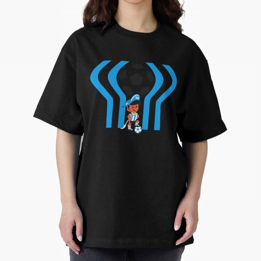 Argentina 78 Mascot Print1 Essential T-Shirt Celebrate Classic Football Spirit in Global Football Passion for FIFA World Cup 2026 Group Stage, Connected to Messi, Neymar and Mbappe, Argentina and Brazil, Global Supporter Spirit, Legendary Goals,