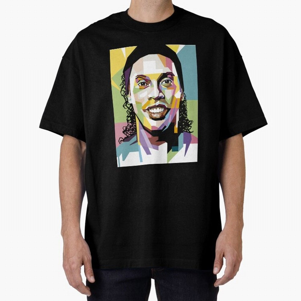Ronaldinho Pop Art18 Classic T-Shirt Bring Global Tournament Vibes to Match Day Hype around FIFA World Cup 2026 Group Stage, Messi and Cristiano Ronaldo, Spain, Football Festival Excitement, Trophy Ambitions, Country Rivalries and Star Player Buzz;