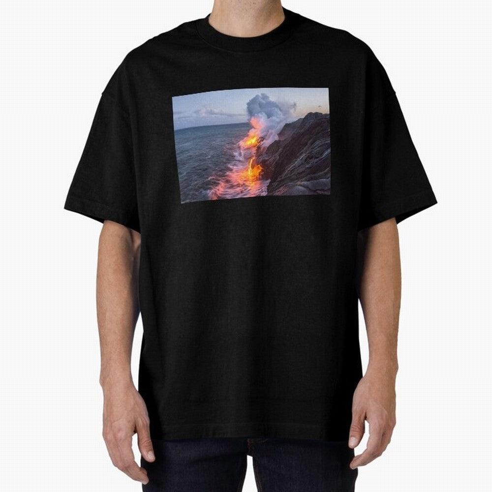 Kilauea Volcano Lava Flow Sea Entry 3 The Big Island Hawaii1 Classic T-Shirt Back the Journey through Match Day Hype around FIFA World Cup 2026 USA Canada Mexico, Messi and Cristiano Ronaldo, Netherlands, Sports Nostalgia, International