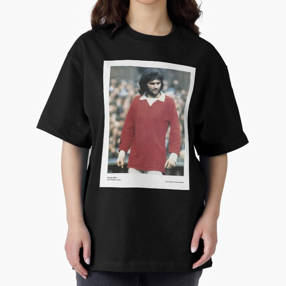 George Best Manchester United1 Oversized T-Shirt Bring Champion Energy into Match Day Hype around FIFA World Cup 2026, Messi, Spain, Vintage Soccer Flavor, Modern Football Stars, National Flags and Final Night Emotion; Ideal for Football Dads,