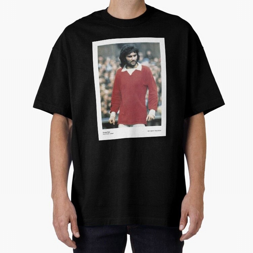 George Best Manchester United1 Oversized T-Shirt Bring Champion Energy into Match Day Hype around FIFA World Cup 2026, Messi, Spain, Vintage Soccer Flavor, Modern Football Stars, National Flags and Final Night Emotion; Ideal for Football Dads,