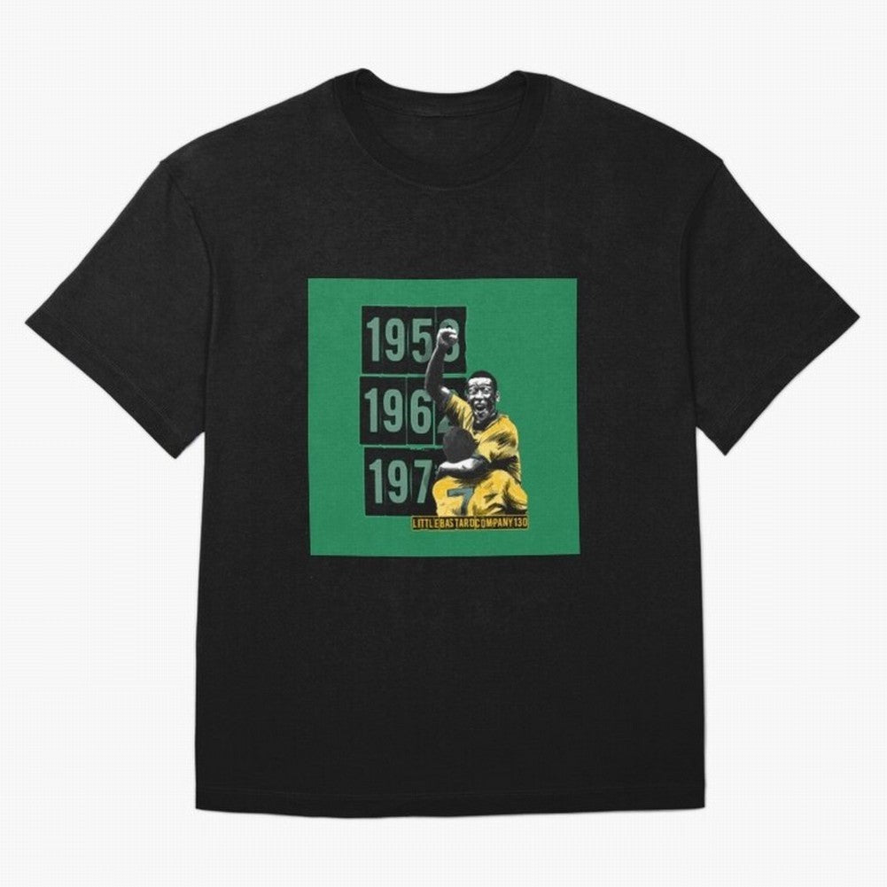 Football King Pele 3 Classic T-Shirt Honor FIFA World Cup 2026 for Fans of Haaland and Portugal, Spain and Germany, Bringing Tournament Hype, Historic Matchups, Family Viewing Parties and Global Sports Pride; Great for Watch Parties, Sports Bars,