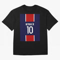 Neymar - Paris 2023 Graphic T-Shirt Fuel Match Day Hype around FIFA World Cup 2026 USA Canada Mexico, CR7 and Messi, Argentina, France and Brazil, Classic Soccer Heritage, Championship Pressure, Fan Loyalty and International Pride; Ideal for