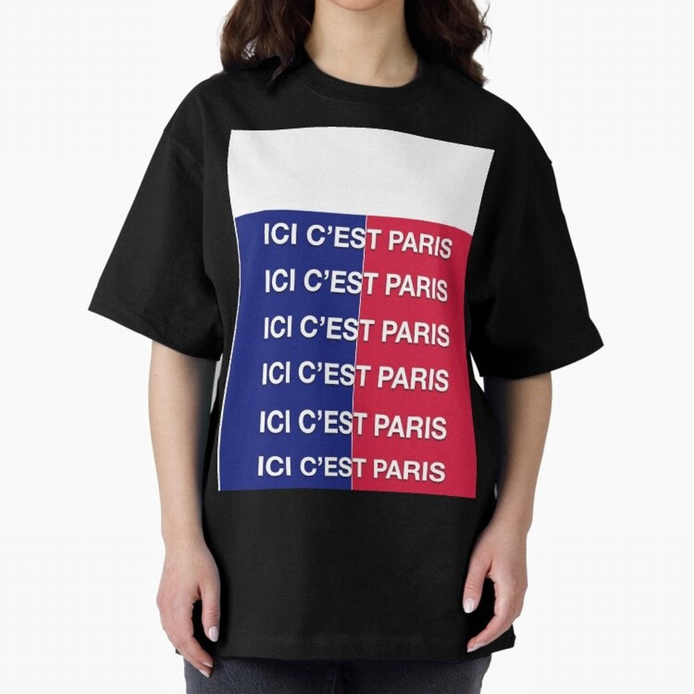 ICI C'EST PARIS Graphic T-Shirt Represent FIFA World Cup 2026 Spirit, Highlighting Portugal, Spain and Germany, Neymar, Haaland and Cristiano Ronaldo, Champion Mindset, Group Stage Buzz, Knockout Tension and Passionate Fan Culture; Great for Watch