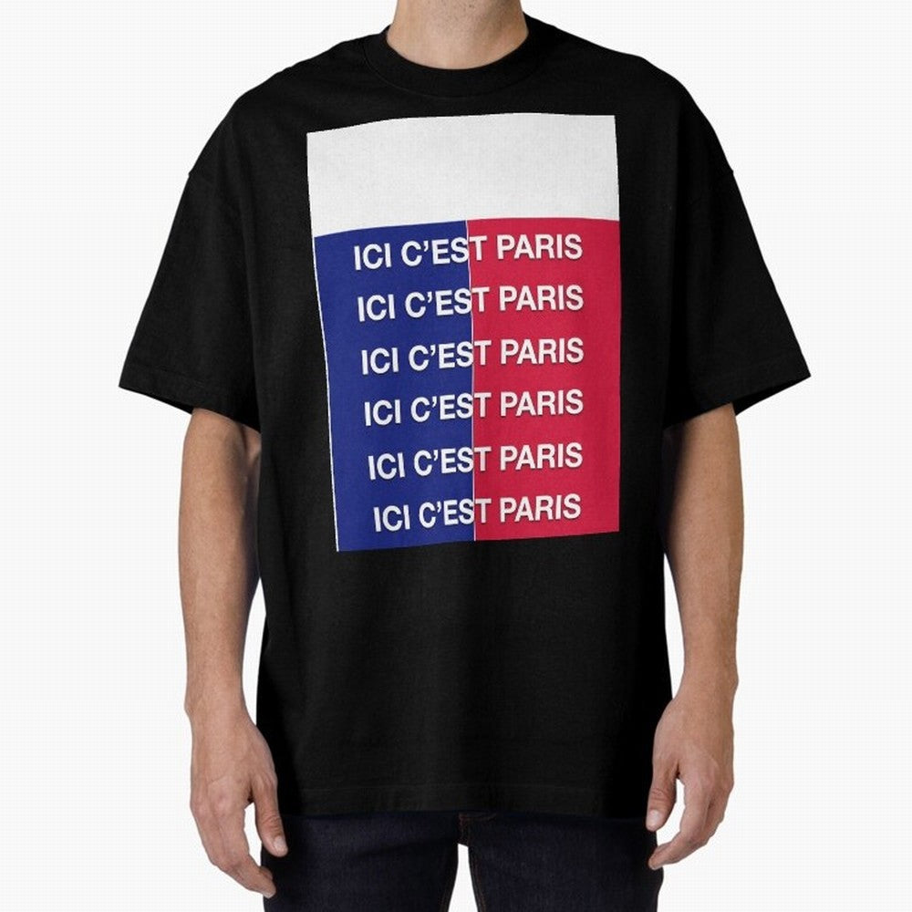 ICI C'EST PARIS Graphic T-Shirt Represent FIFA World Cup 2026 Spirit, Highlighting Portugal, Spain and Germany, Neymar, Haaland and Cristiano Ronaldo, Champion Mindset, Group Stage Buzz, Knockout Tension and Passionate Fan Culture; Great for Watch