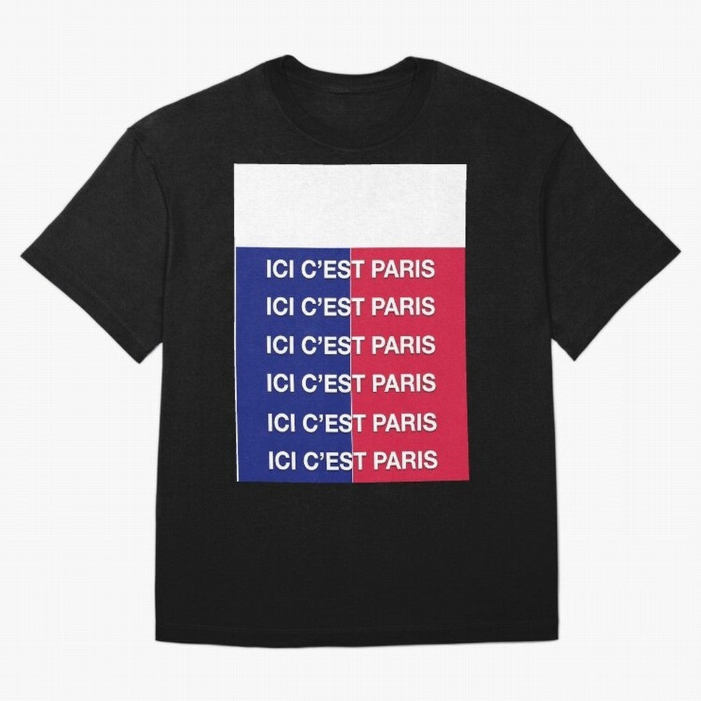 ICI C'EST PARIS Graphic T-Shirt Represent FIFA World Cup 2026 Spirit, Highlighting Portugal, Spain and Germany, Neymar, Haaland and Cristiano Ronaldo, Champion Mindset, Group Stage Buzz, Knockout Tension and Passionate Fan Culture; Great for Watch