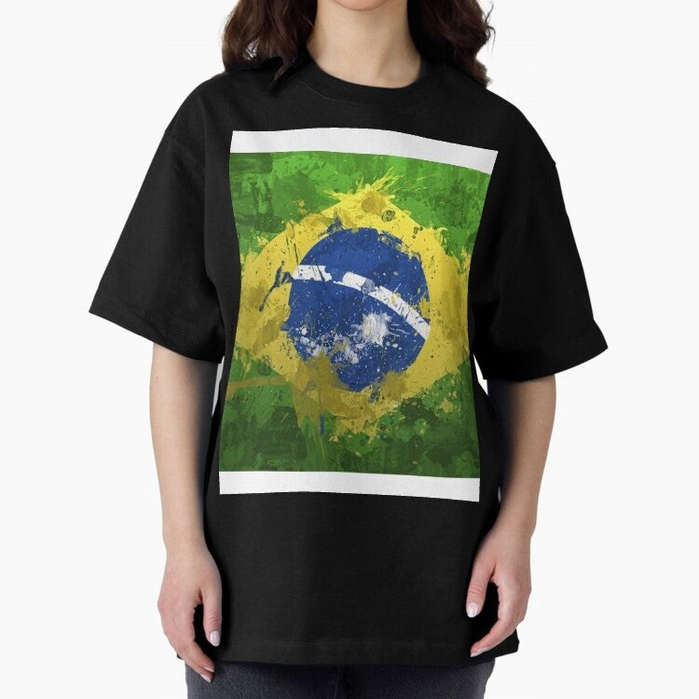 Brasilian Flag Face Mask Graphic T-Shirt Enjoy FIFA World Cup 2026 for Fans of Haaland and Mbappe and England, France and Netherlands, Bringing Goal Celebration Energy, Supporter Heritage, Football Icons and Worldwide Tournament Joy; Great for