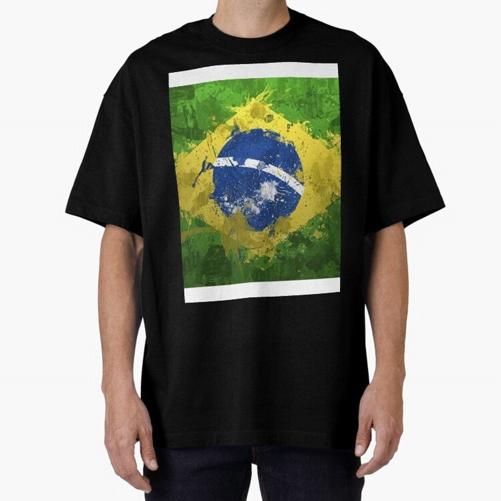 Brasilian Flag Face Mask Graphic T-Shirt Enjoy FIFA World Cup 2026 for Fans of Haaland and Mbappe and England, France and Netherlands, Bringing Goal Celebration Energy, Supporter Heritage, Football Icons and Worldwide Tournament Joy; Great for