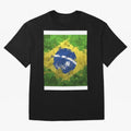 Brasilian Flag Face Mask Graphic T-Shirt Enjoy FIFA World Cup 2026 for Fans of Haaland and Mbappe and England, France and Netherlands, Bringing Goal Celebration Energy, Supporter Heritage, Football Icons and Worldwide Tournament Joy; Great for