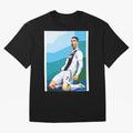 Cristiano Ronaldo Celebration Pop Art Graphic T-Shirt Make Your Look Match the FIFA World Cup 2026 USA Canada Mexico Journey through Cristiano Ronaldo, Haaland and CR7 Highlights, England and Germany Pride, Game Day Rituals, Football Legends,