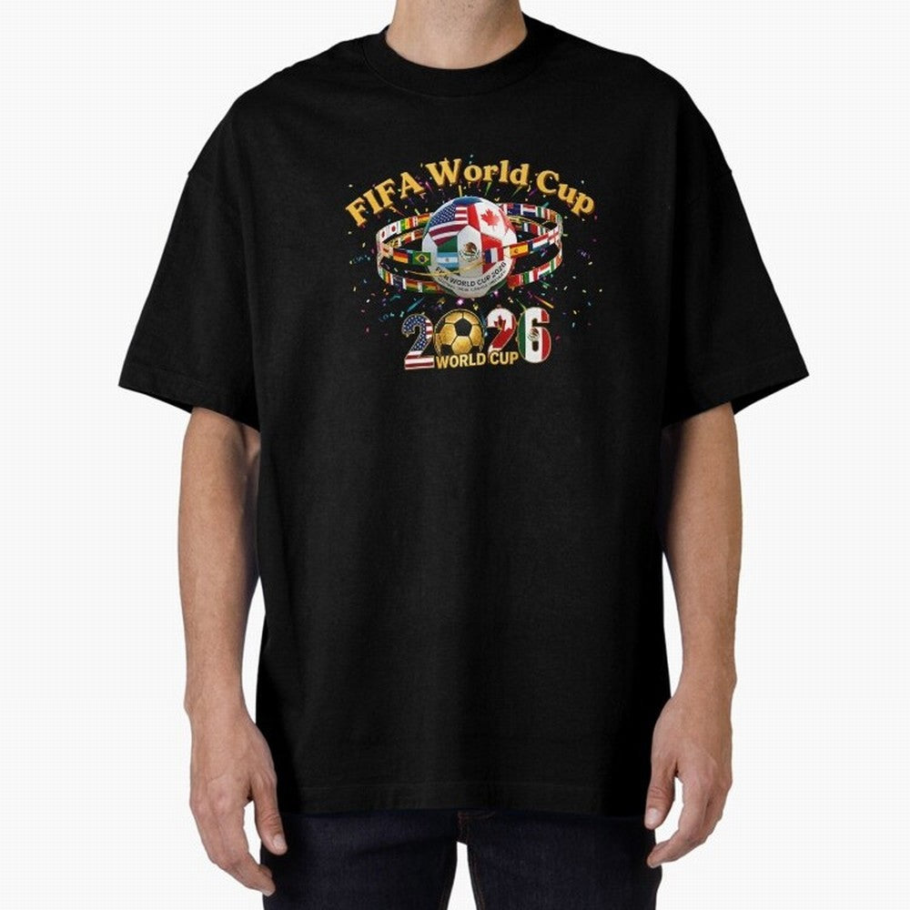 2026 World Cup Soccer World Flags Stadium Graphic Classic T-Shirt Live the Energy of Match Day Hype around FIFA World Cup 2026 Group Stage, Messi and Cristiano Ronaldo, Argentina, France and Brazil, Fan Favorite Moments, National Team Passion, Big