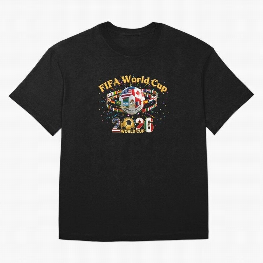 2026 World Cup Soccer World Flags Stadium Graphic Classic T-Shirt Live the Energy of Match Day Hype around FIFA World Cup 2026 Group Stage, Messi and Cristiano Ronaldo, Argentina, France and Brazil, Fan Favorite Moments, National Team Passion, Big