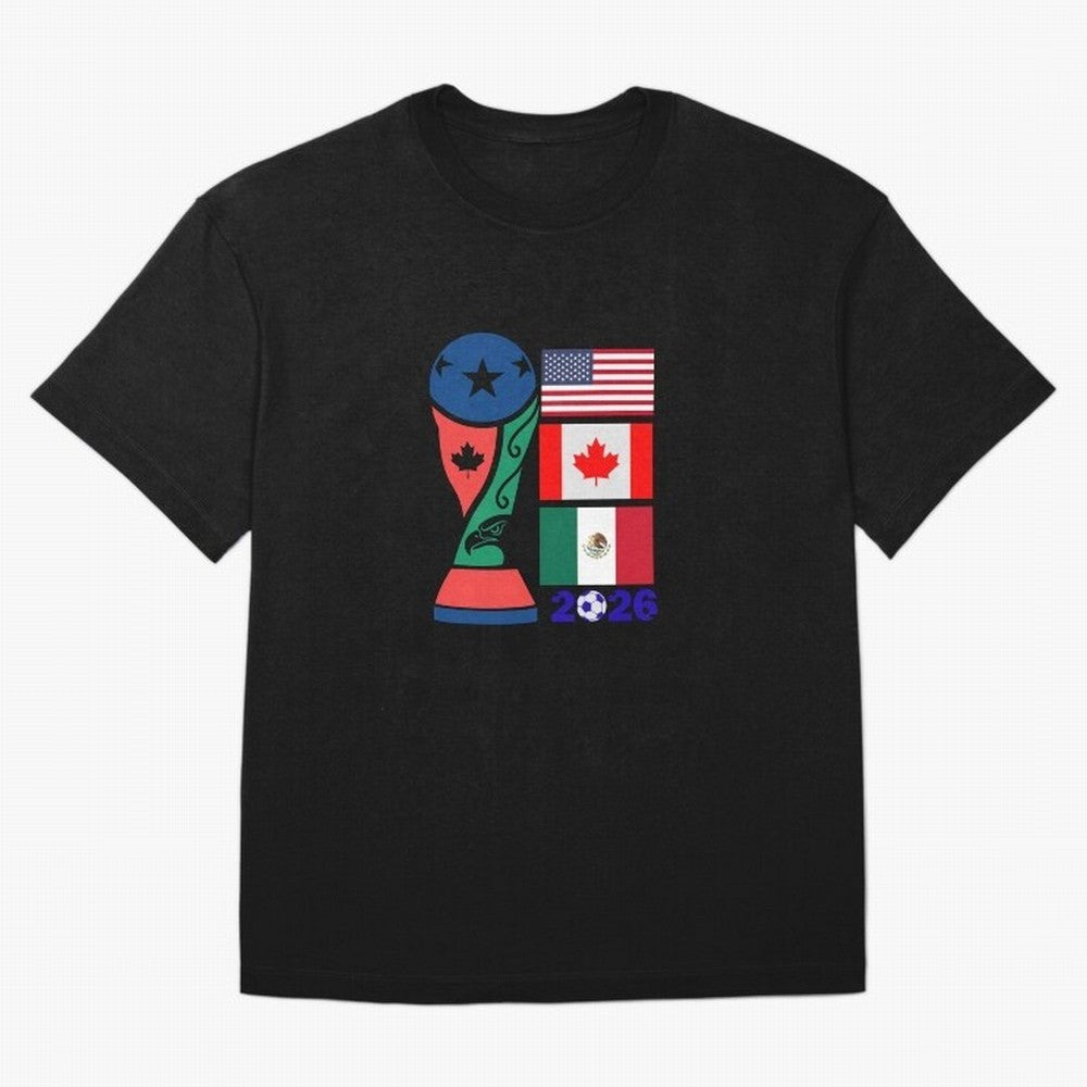 North America Football Unity 2026 Classic T-Shirt Back the Journey through FIFA World Cup 2026 USA Canada Mexico Capturing Mbappe and Neymar, Portugal Energy, Global Supporter Spirit, Legendary Goals, National Colors and Tournament Celebration;