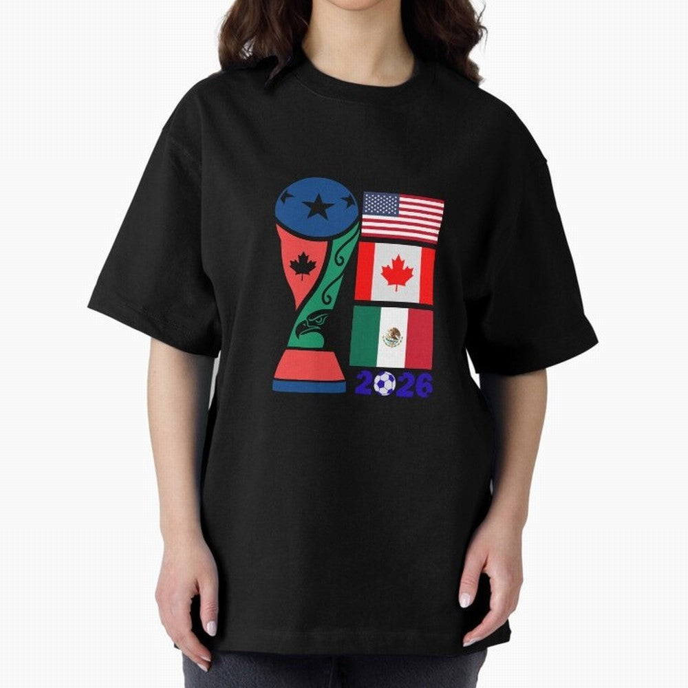 North America Football Unity 2026 Classic T-Shirt Back the Journey through FIFA World Cup 2026 USA Canada Mexico Capturing Mbappe and Neymar, Portugal Energy, Global Supporter Spirit, Legendary Goals, National Colors and Tournament Celebration;