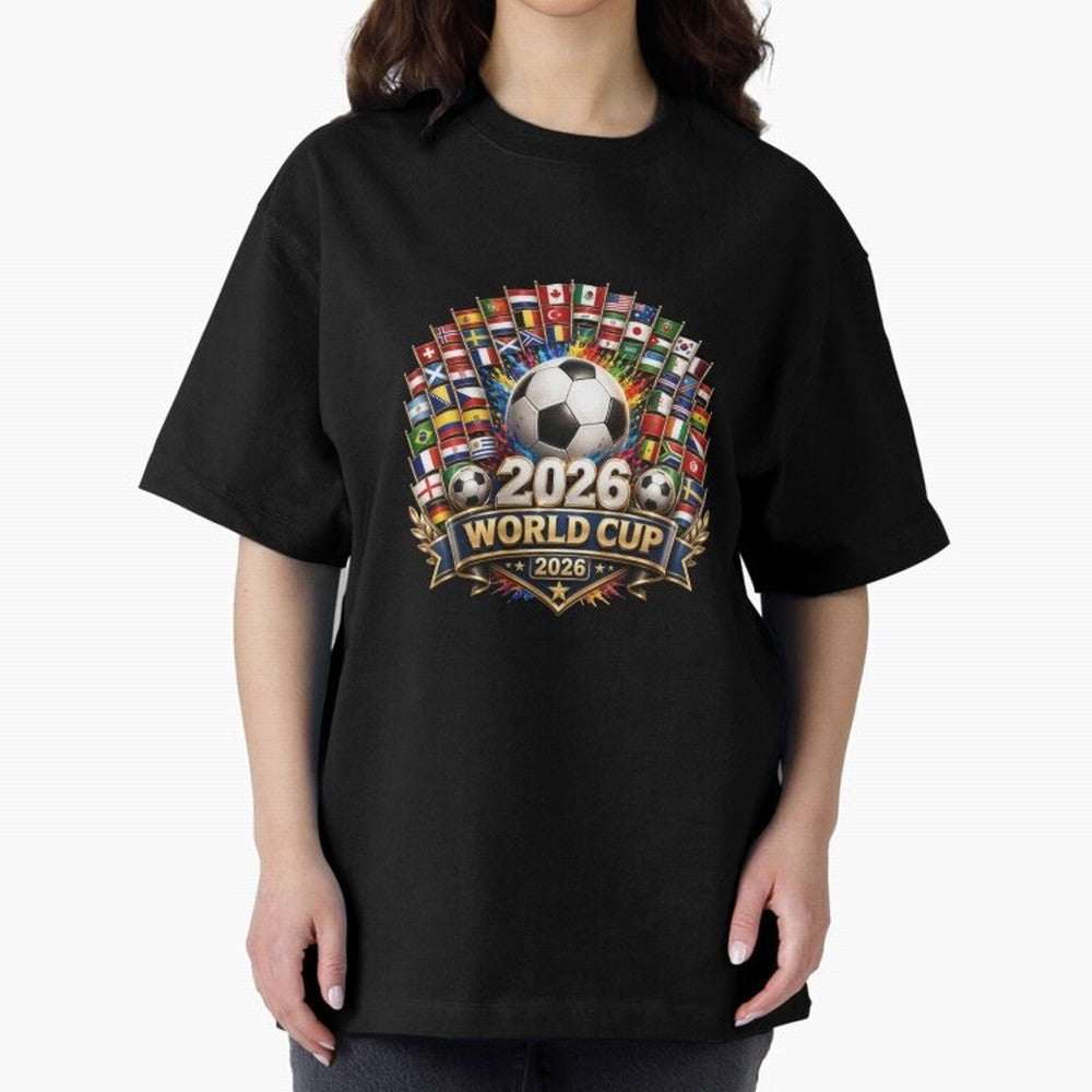 World Cup 2026, Soccer Tournament, 2026 Retro World Cup, Usa Canada Mexico Football Classic T-Shirt Celebrate Unforgettable Nights in FIFA World Cup 2026 Group Stage Spirit, Highlighting Argentina, Messi and Cristiano Ronaldo, Global Supporter