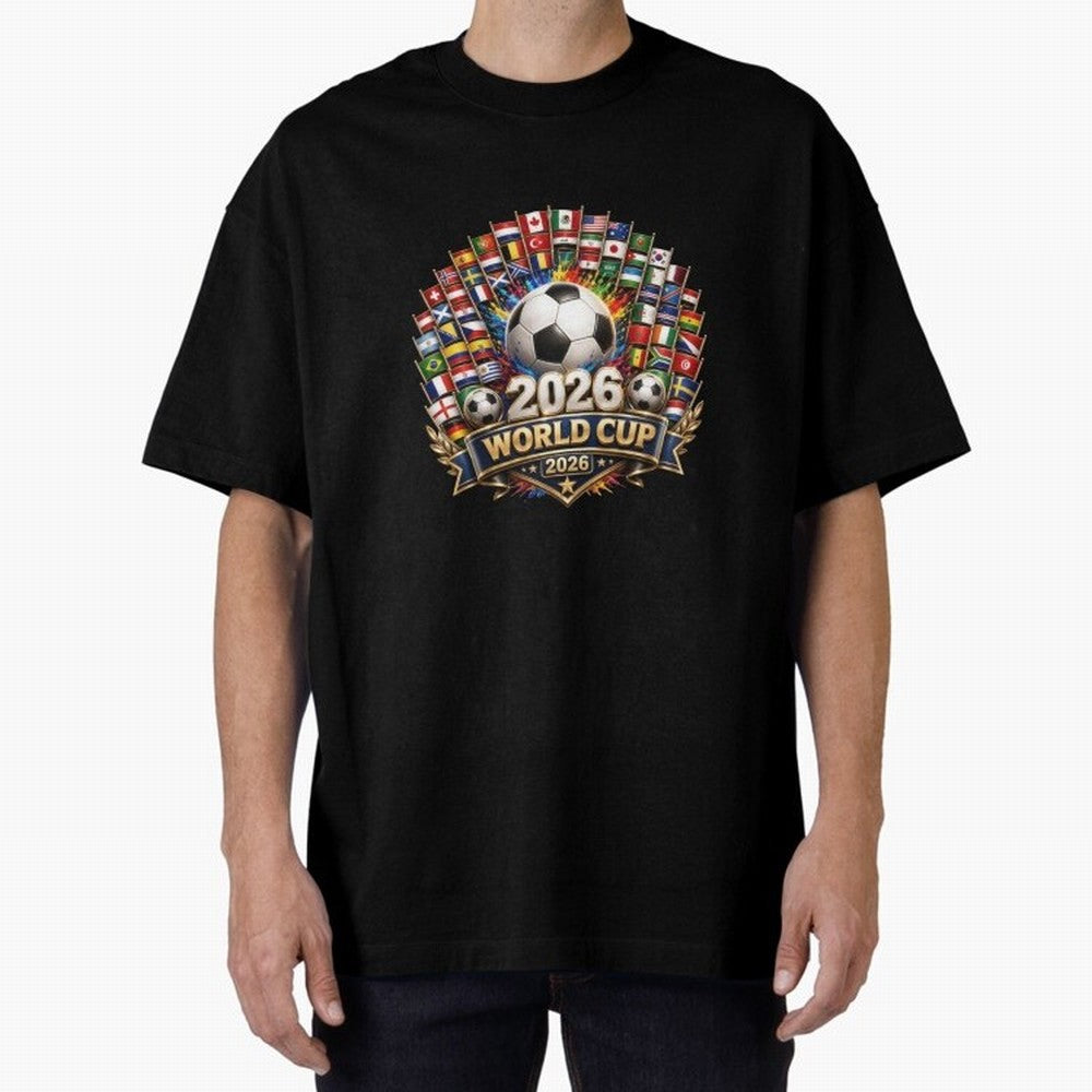 World Cup 2026, Soccer Tournament, 2026 Retro World Cup, Usa Canada Mexico Football Classic T-Shirt Celebrate Unforgettable Nights in FIFA World Cup 2026 Group Stage Spirit, Highlighting Argentina, Messi and Cristiano Ronaldo, Global Supporter