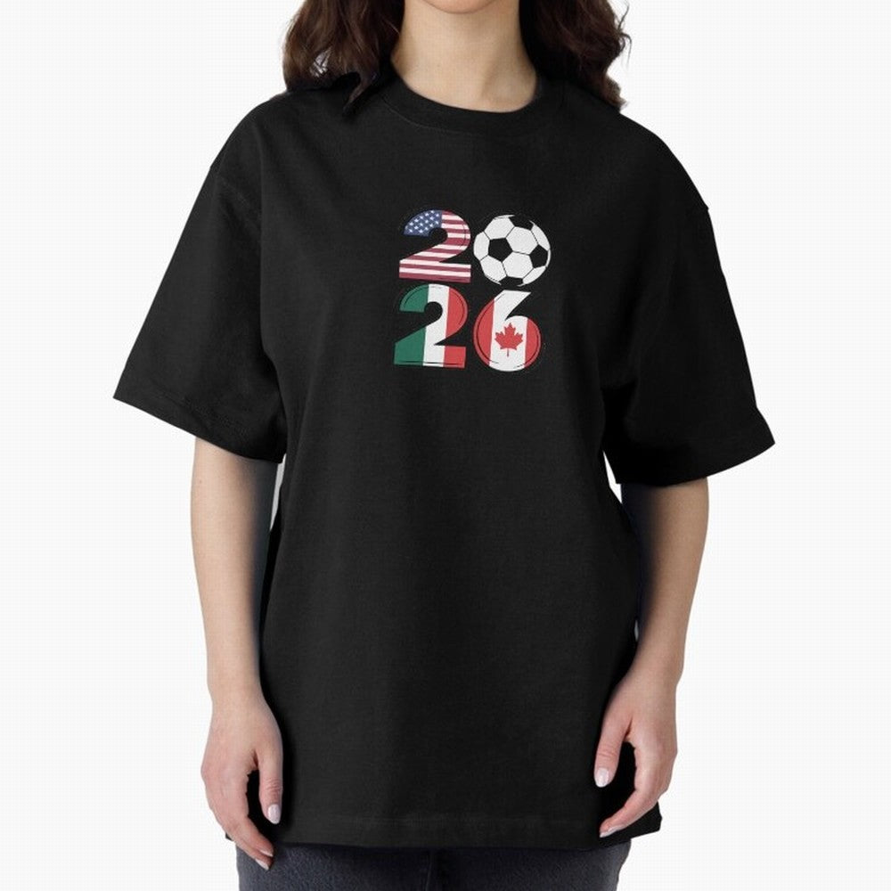 2026 soccer logo Classic T-Shirt Feel the FIFA World Cup 2026 USA Canada Mexico Journey through Cristiano Ronaldo, Haaland and CR7 Highlights, France and Portugal Pride, Soccer Culture, Superstar Moments, National Team Dreams and Competitive Fire;