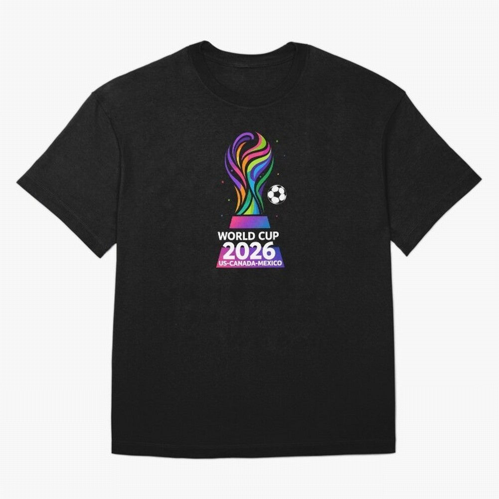 World Cup 2026 US-Canada-Mexico Soccer Trophy Classic T-Shirt Support Global Football Passion for FIFA World Cup 2026, Driven by Haaland and Mbappe, Argentina, France and Brazil, Soccer Culture, Superstar Moments, National Team Dreams and