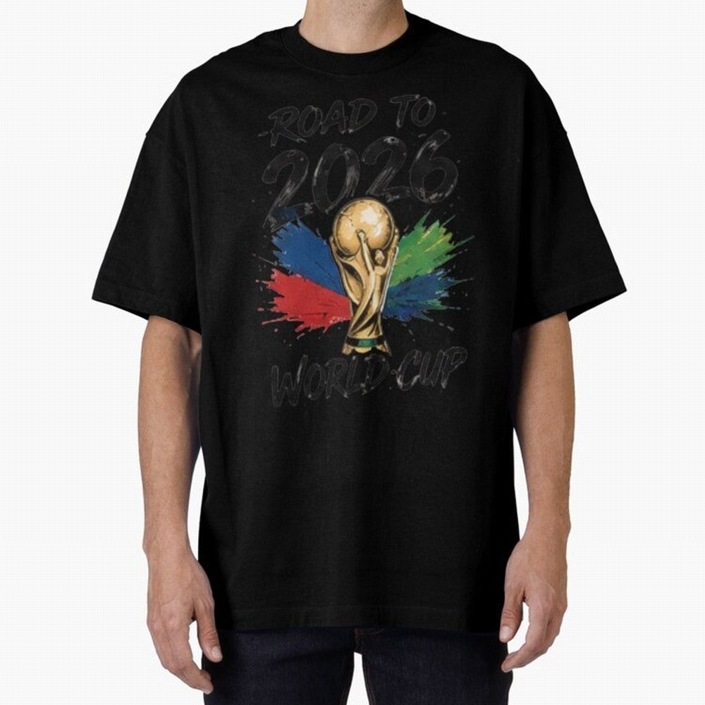Road To 2026 World Cup Football Graphic Tee Classic T-Shirt Build FIFA World Cup 2026 Group Stage Spirit, Made for Netherlands, Messi, Soccer Culture, Superstar Moments, National Team Dreams and Competitive Fire; Perfect for People Who Love