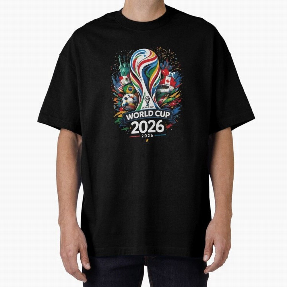 World Cup 2026, Soccer Fan Classic T-Shirt Show Your Tournament Heart for Global Football Passion for FIFA World Cup 2026 USA Canada Mexico, Inspired by CR7 and Messi, England and Germany, Game Day Rituals, Football Legends, Country Pride and the