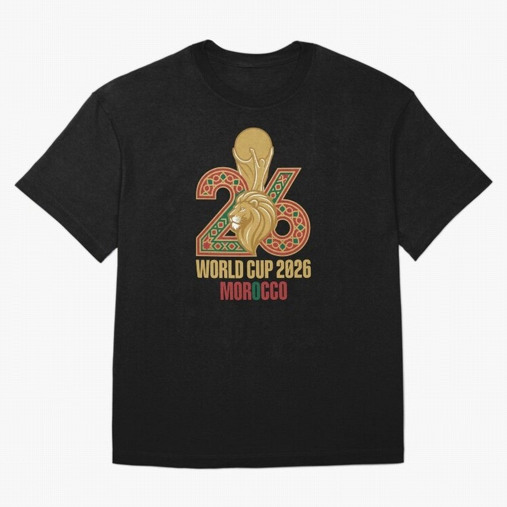 Copy of WORLD CUP 2026 MOROCCO Classic T-Shirt Fuel Match Day Hype around FIFA World Cup 2026 USA Canada Mexico, Cristiano Ronaldo, Portugal, Spain and Germany, Retro Football Energy, Iconic Rivalries, Trophy Chase Drama and Stadium Atmosphere;
