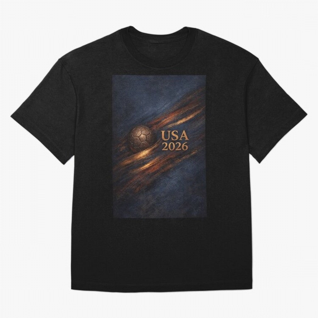 USA 2026 For Soccer Fans Inspired Design Classic T-Shirt Carry National Pride through FIFA World Cup 2026 USA Canada Mexico for Fans of Haaland and Mbappe and Portugal, Spain and Germany, Bringing Stadium Memories, Football Loyalty, International