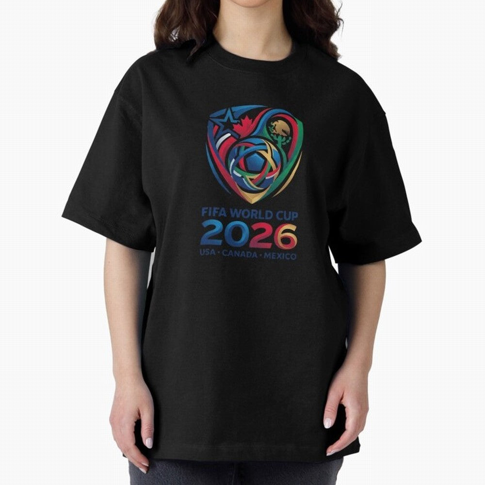 World Cup 2026 Fan Design ¨C United by Football Classic T-Shirt Stand Out with Spirit from FIFA World Cup 2026 USA Canada Mexico Driven by Cristiano Ronaldo, Haaland and CR7, Brazil Energy, Football History, Final Match Energy, Crowd Noise and Once