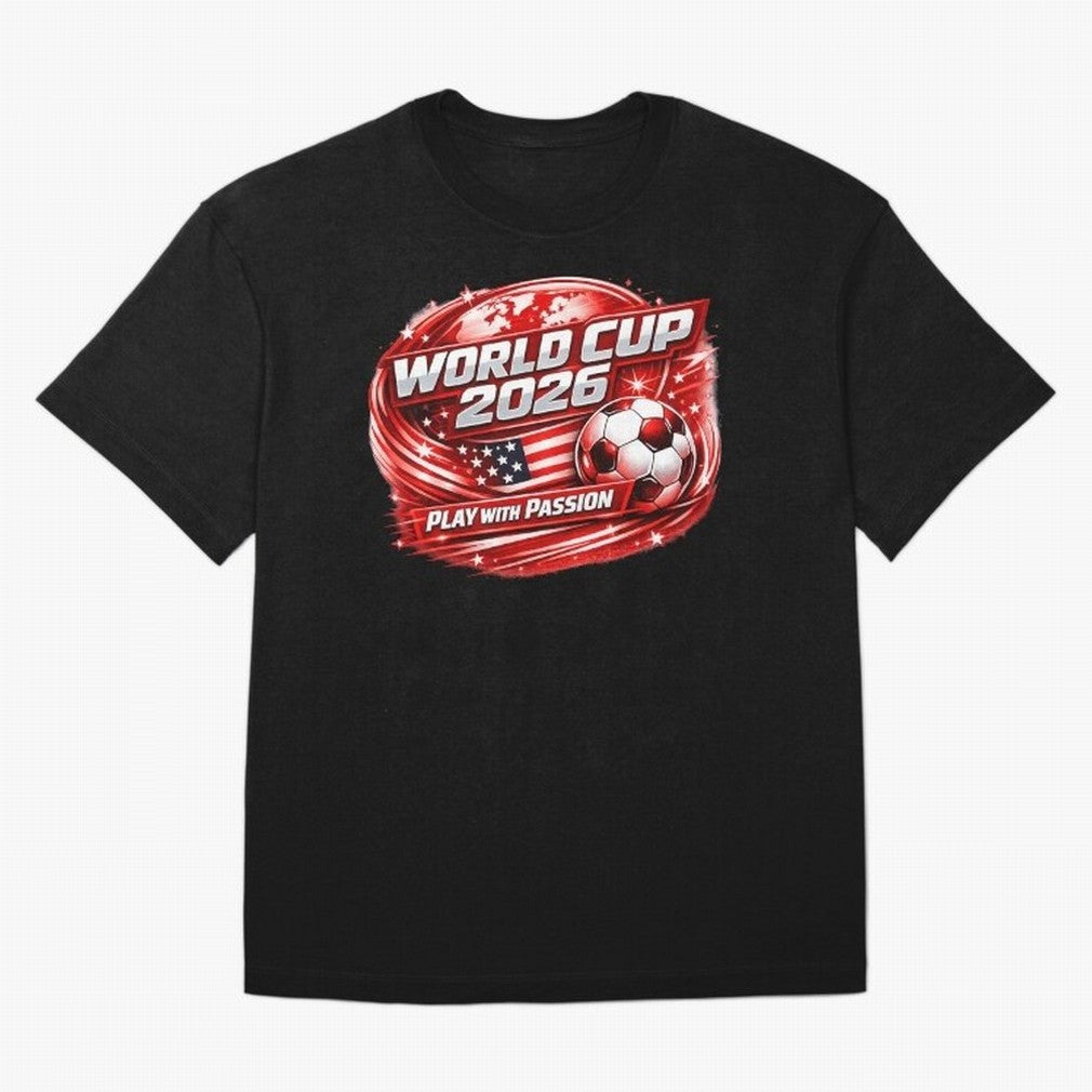 World Cup 2026 Classic T-Shirt Celebrate Fan Favorites in FIFA World Cup 2026 for Fans of CR7 and Messi and England, Bringing Championship Spirit, Famous Goals, Roaring Crowds and International Football Unity; Great for Watch Parties, Sports Bars,