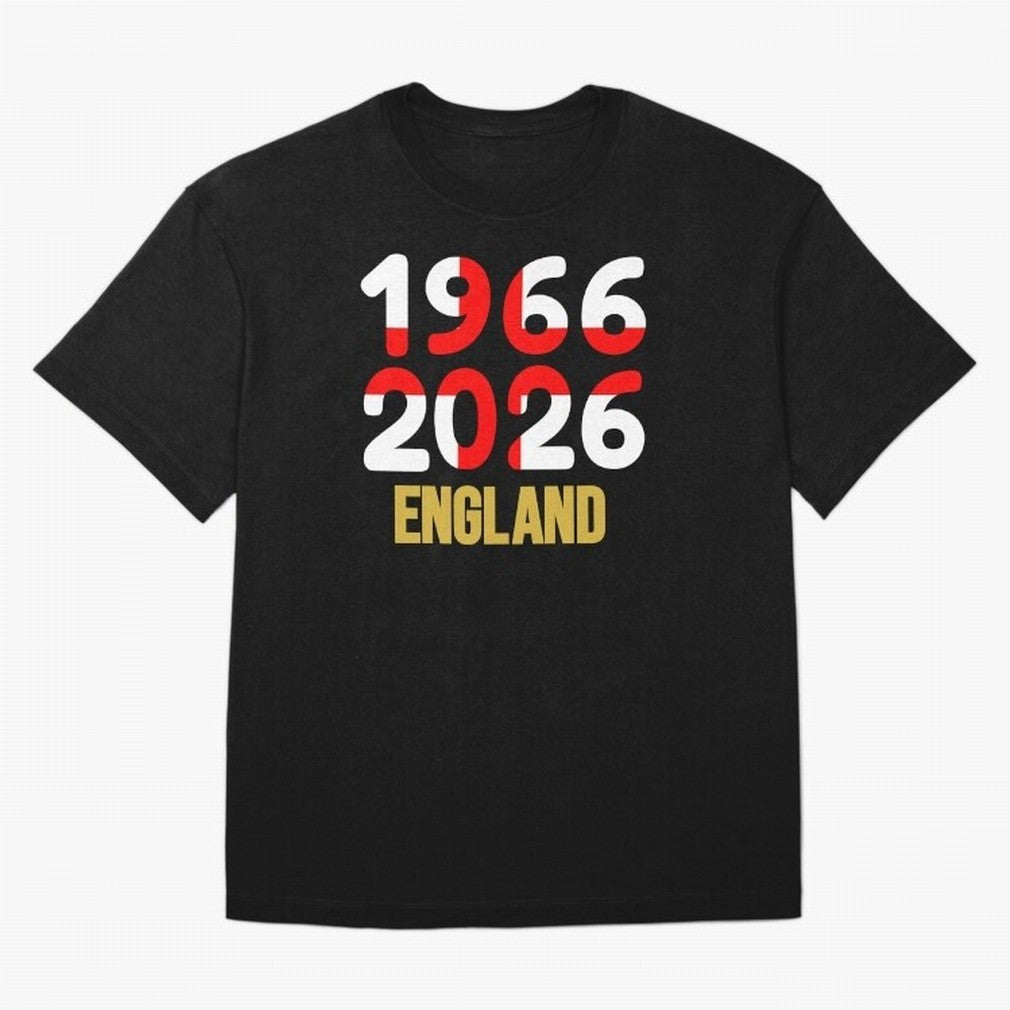 England 1966/2026 Classic T-Shirt Celebrate Supporters United by the FIFA World Cup 2026 USA Canada Mexico Journey through CR7 and Messi Highlights, Brazil Pride, Tournament Hype, Historic Matchups, Family Viewing Parties and Global Sports Pride;