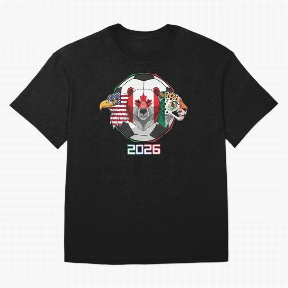 North American Soccer Animals 2026 Classic T-Shirt Celebrate Every Goal in the FIFA World Cup 2026 Journey through Cristiano Ronaldo Highlights, France and Portugal Pride, Stadium Chants, National Pride, Trophy Dreams and Unforgettable Football