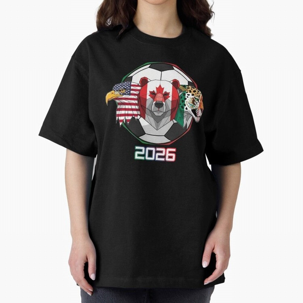 North American Soccer Animals 2026 Classic T-Shirt Celebrate Every Goal in the FIFA World Cup 2026 Journey through Cristiano Ronaldo Highlights, France and Portugal Pride, Stadium Chants, National Pride, Trophy Dreams and Unforgettable Football