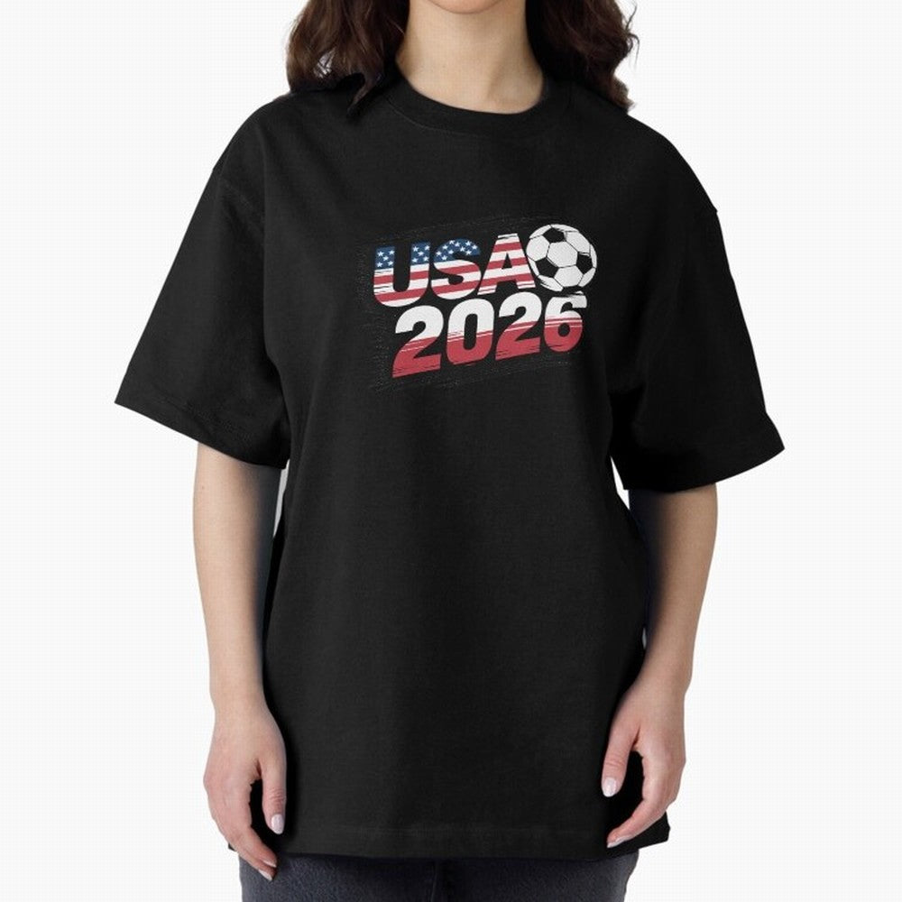 USA 2026 Soccer Classic T-Shirt Celebrate the Biggest Stage of FIFA World Cup 2026 Group Stage for Fans of Cristiano Ronaldo, Haaland and CR7 and Portugal, Bringing Championship Spirit, Famous Goals, Roaring Crowds and International Football Unity;