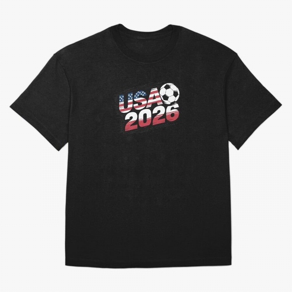 USA 2026 Soccer Classic T-Shirt Celebrate the Biggest Stage of FIFA World Cup 2026 Group Stage for Fans of Cristiano Ronaldo, Haaland and CR7 and Portugal, Bringing Championship Spirit, Famous Goals, Roaring Crowds and International Football Unity;