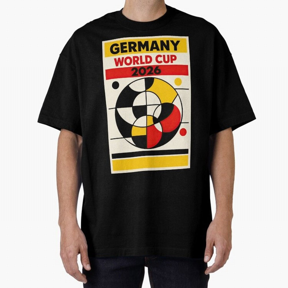 Elegant and Geometrical Germany World Cup 2026 Poster Classic T-Shirt Bring Trophy Dreams to FIFA World Cup 2026 Inspired by Cristiano Ronaldo, Haaland and CR7, Spain Energy, Worldwide Fan Energy, Dramatic Goals, Stadium Lights and Championship