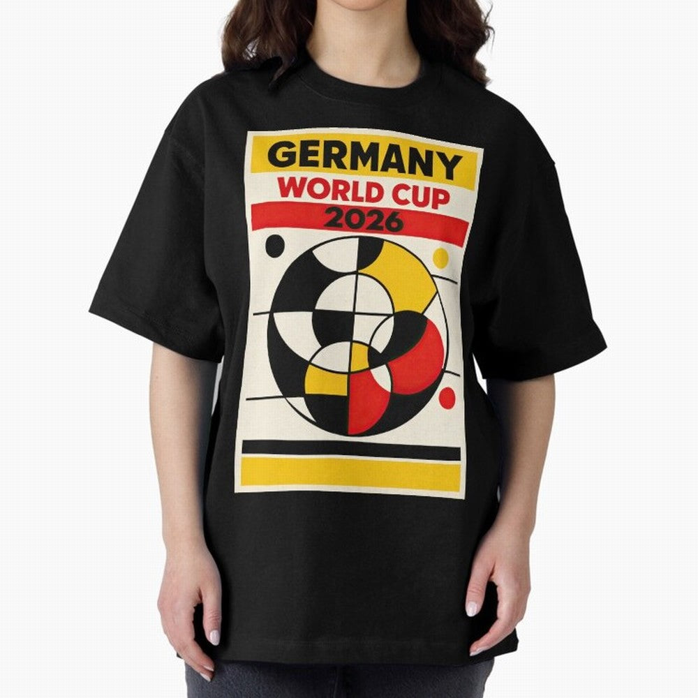 Elegant and Geometrical Germany World Cup 2026 Poster Classic T-Shirt Bring Trophy Dreams to FIFA World Cup 2026 Inspired by Cristiano Ronaldo, Haaland and CR7, Spain Energy, Worldwide Fan Energy, Dramatic Goals, Stadium Lights and Championship
