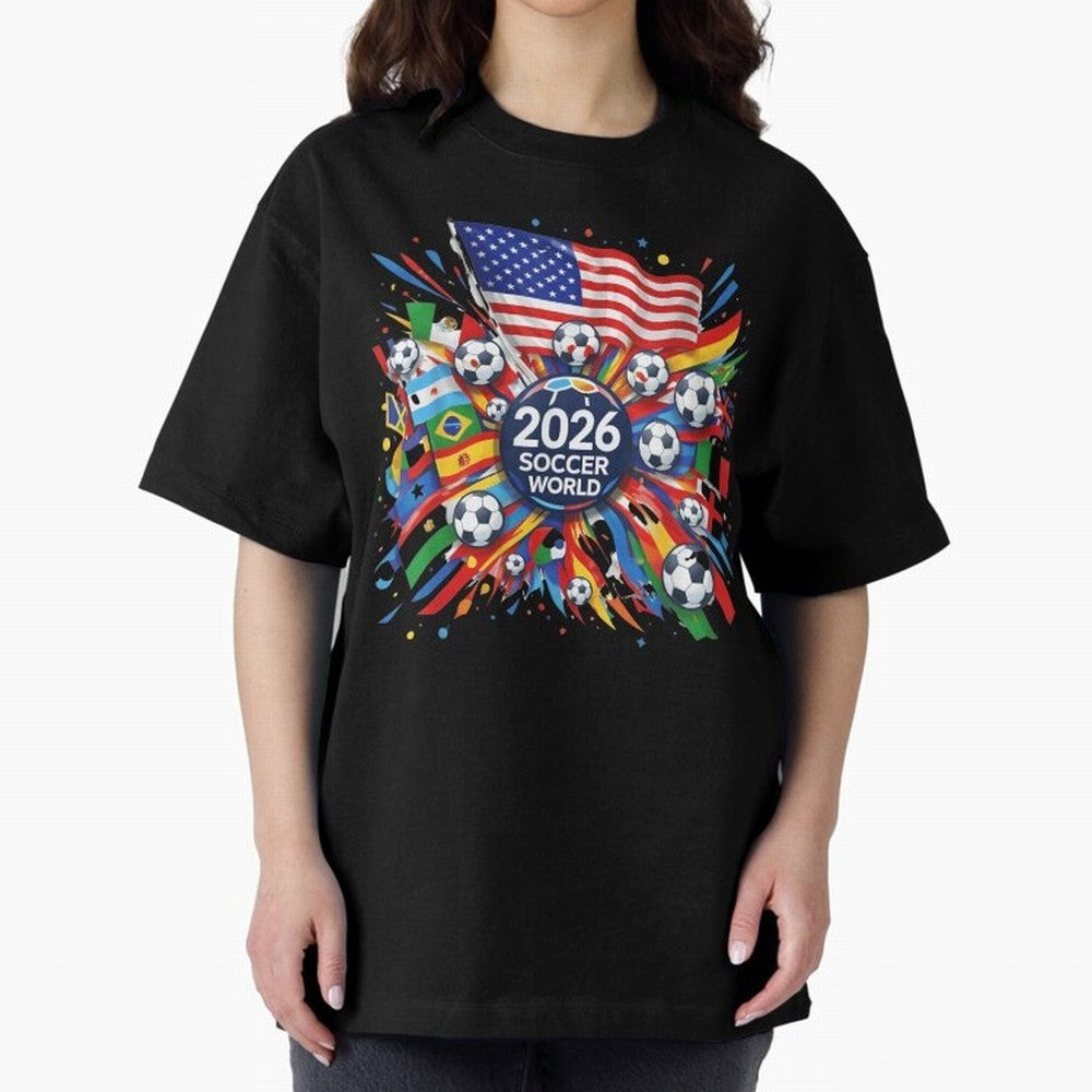 2026 Soccer World Cup United States Mexico Canada Football Championship Tournament Classic T-Shirt Create Global Football Passion for FIFA World Cup 2026 USA Canada Mexico, Celebrating Messi and Cristiano Ronaldo, Netherlands, Championship Spirit,